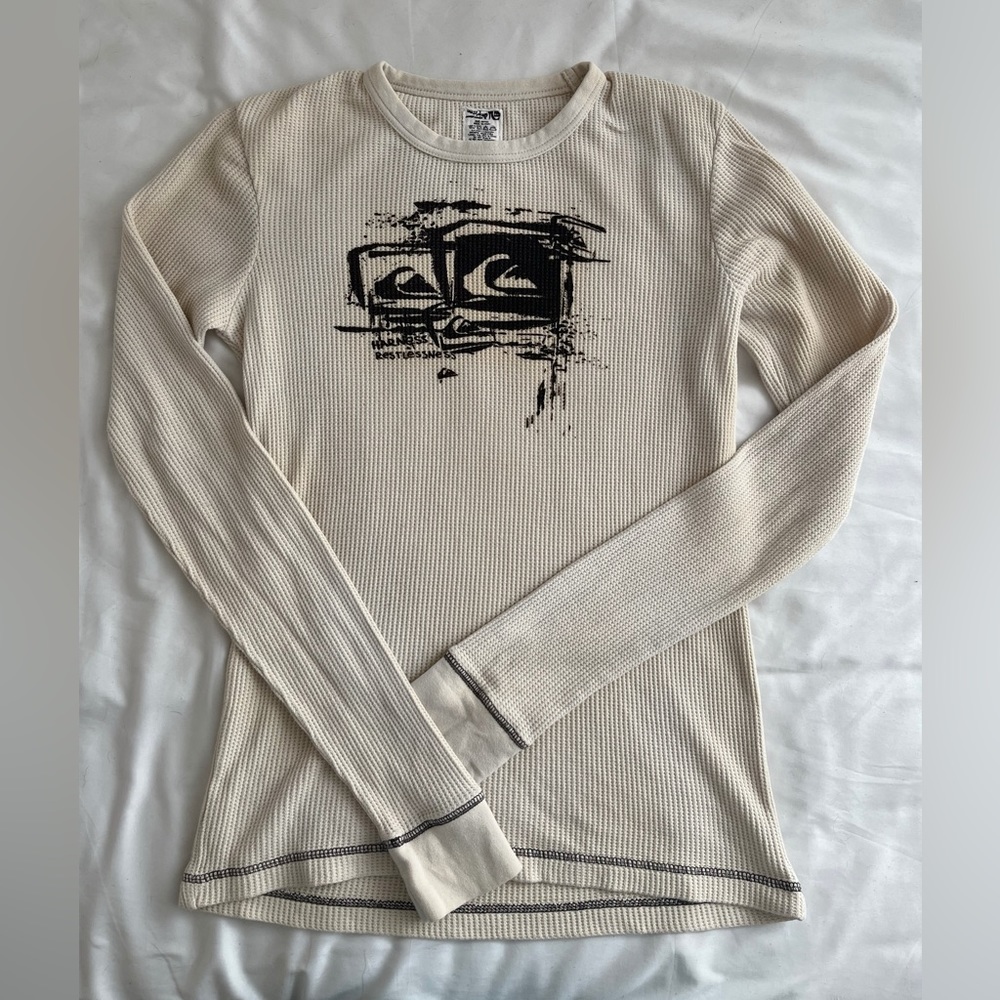ASTHETIC tee long sleeve cream brown aesthetic top knit woven crochet